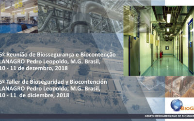 6º Taller de Bioseguridad y Biocontención/ 6º Reunião de Biossegurança e Biocontenção – Diciembre/Dezembro 2018