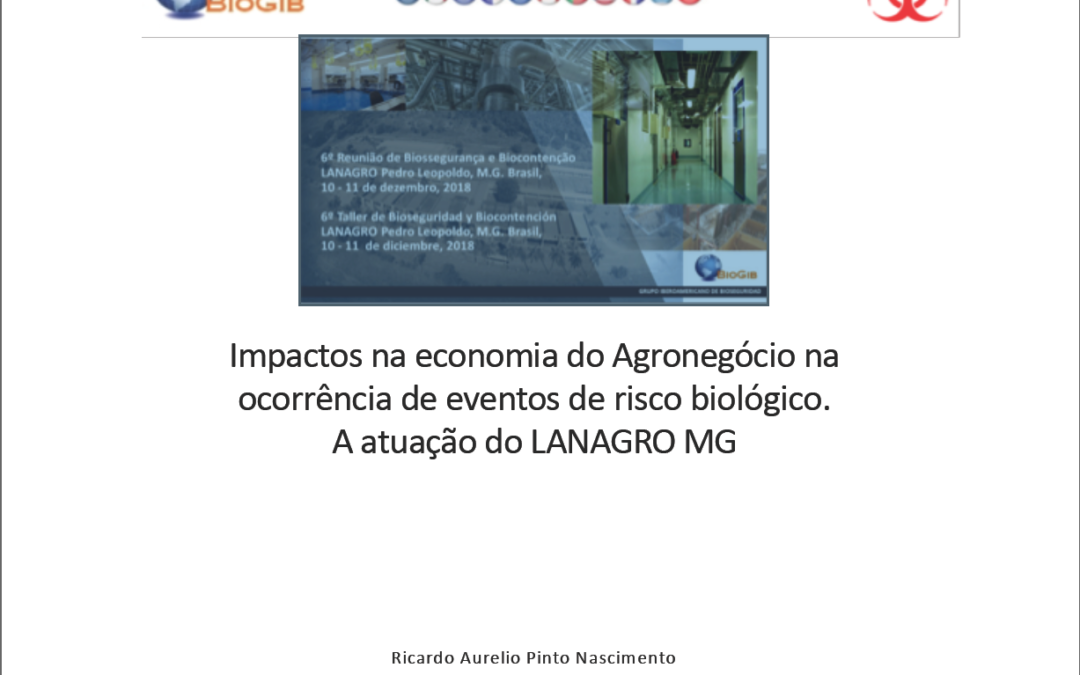 Impactos na Economia do Agronegócio na ocorrência de Eventos de Risco Biológico